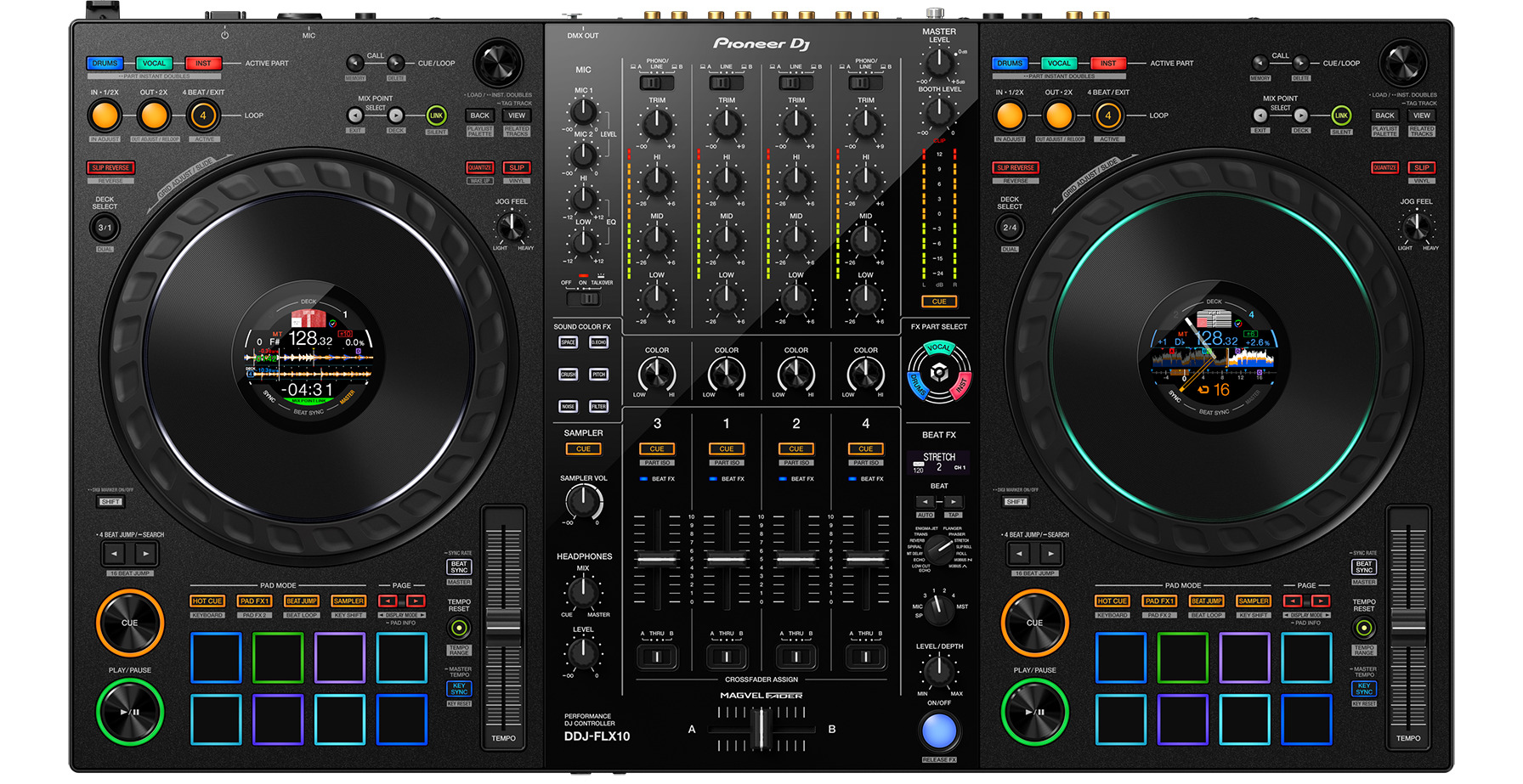 DJ-контроллер Pioneer DJ DDJ-FLX10 - купить в Тольятти в интернет-магазине  Pult.ru